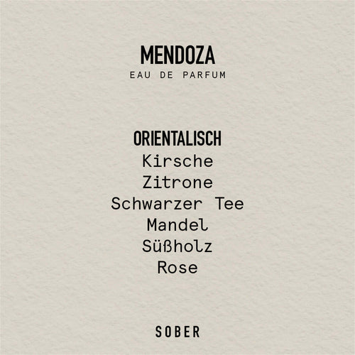SOBER MENDOZA - Eau de Parfum