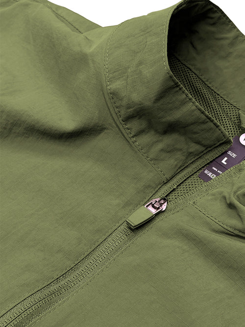Nylon Quarter Zip Up Pullover