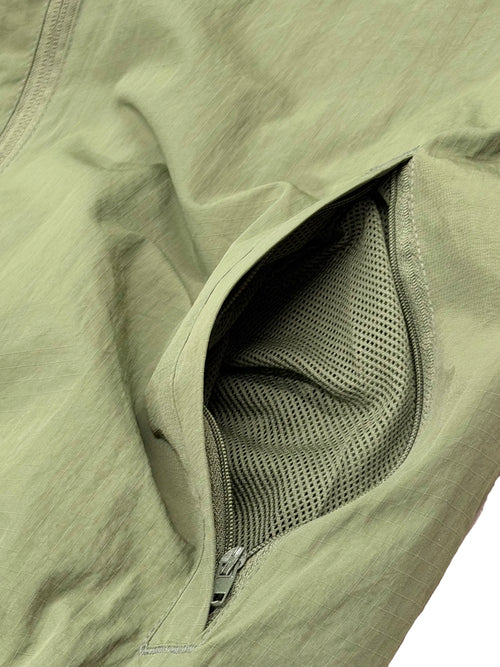 Nylon Quarter Zip Up Pullover