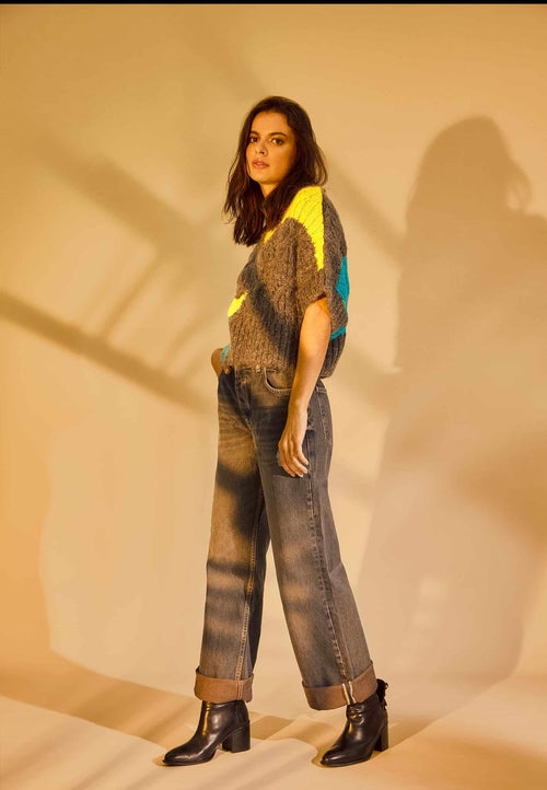 Brown Leather Ankle Boots Attalea – Women’s Block Heel Booties