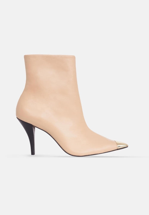 Inga Calf Leather Ankle Boots Inga – 8.7cm Heeled Pointed-Toe