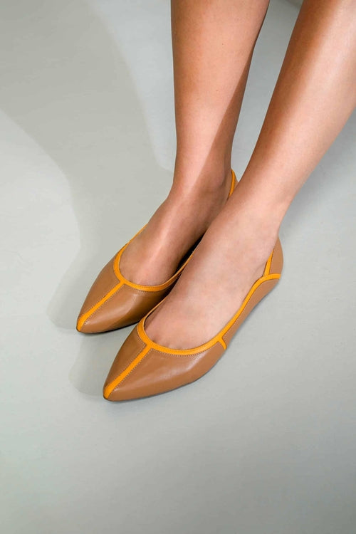 Beige Pitanga Women's Ballerinas - Stylish & Comfortable