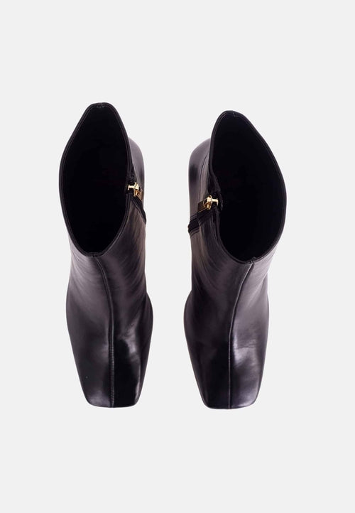 Green Goat Leather Senna Boots – 7.6 cm Block Heel